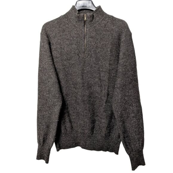PAUL SMITH Wool Alpaca Quarter Zip Sweater XL - Picture 1 of 6